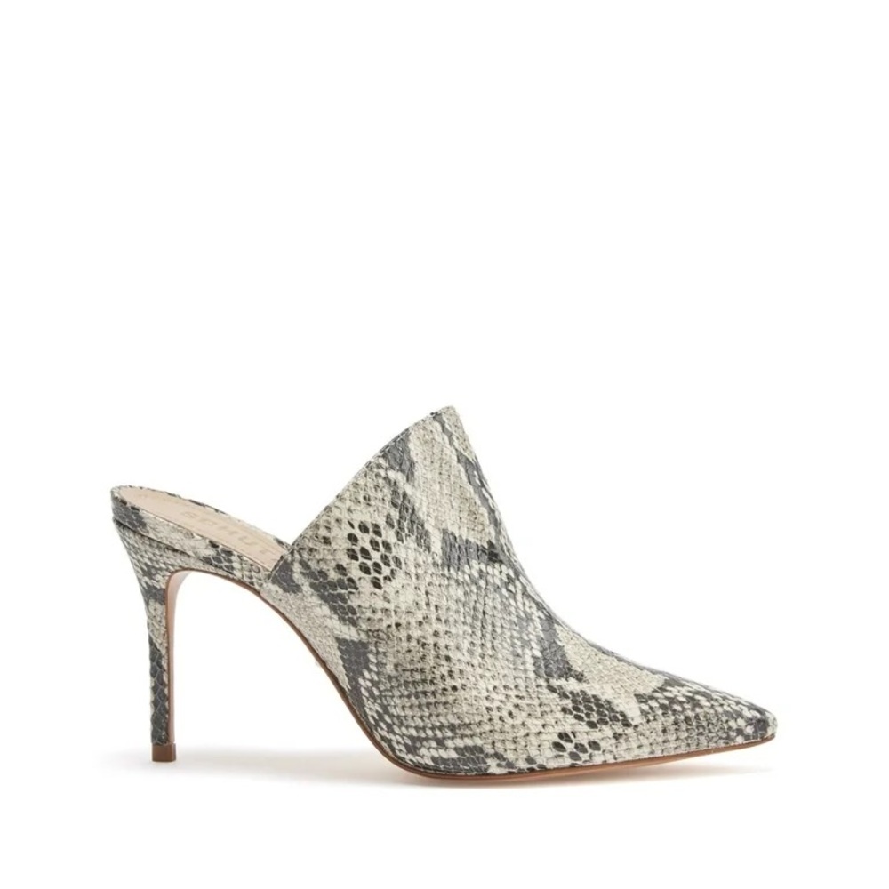 SCHUTZ Snake Print Mules